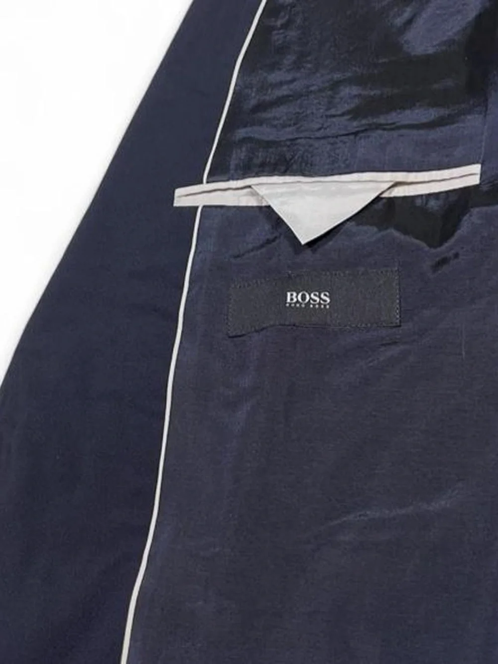 Hugo Boss The Jam75/Sharp3 Stretch Wool Navy Blue Suit Men’s Size 38S 33W 30L